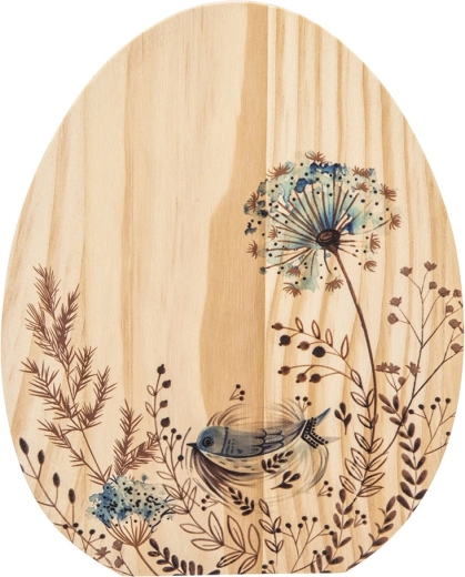 Medinė dekoratyvinė figūrėlė kiaušinėlis Serenity 20 cm