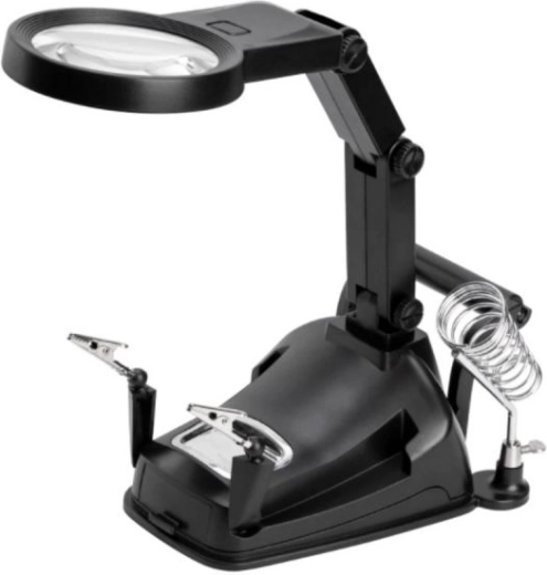Magnifying glass with 10 LEDs for detail work