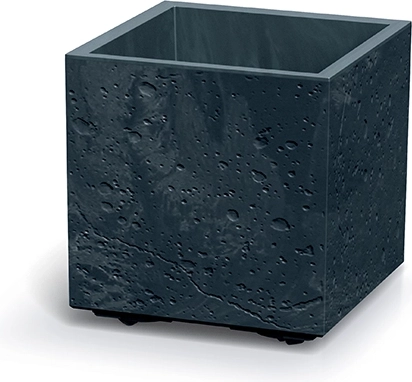 Sierra Square Planter with Concrete Effect 28.8 × 28.8 cm, Anthracite