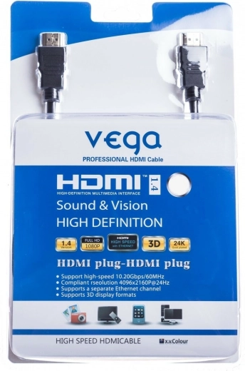 Vega HDMI Cable 10 m Black