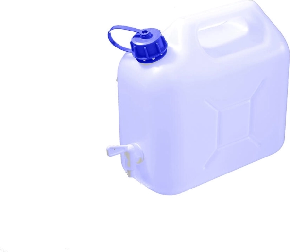 5 l maistinio plastiko kanistras su kraneliu