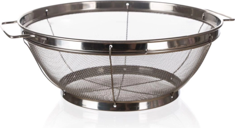 Stainless steel strainer with base 24.5 cm AKCENT