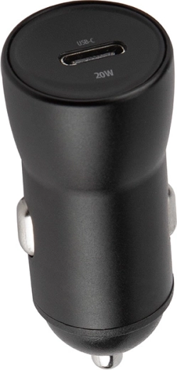 Maxlife automobilinis įkroviklis USB‑C 20 W su greituoju įkrovimu PD/QC, juodas