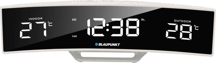 FM Radio Alarm Clock with Alarm and Thermometer