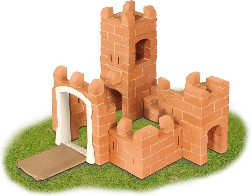 Real fired bricks for realistic building