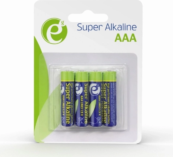 Šarminės baterijos AAA LR03 1,5 V – pakuotė 4 vnt.