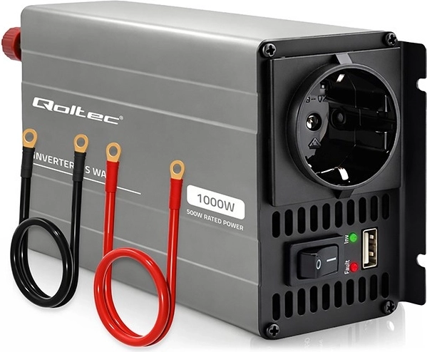 Qoltec voltage inverter MS Wave 12 V to 230 V 500/1000 W