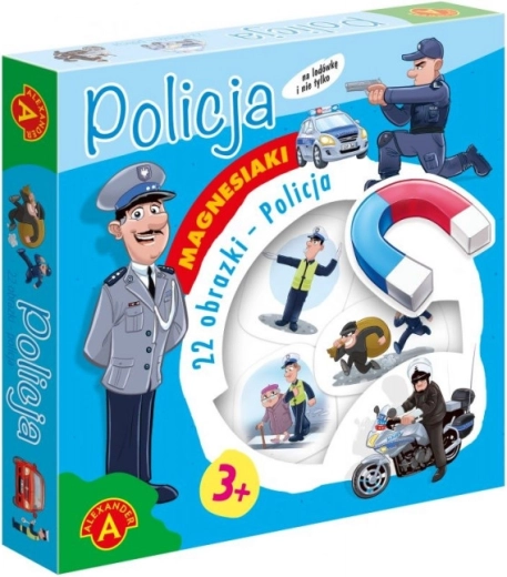 Magnetinis rinkinys Policija ALEXANDER – edukaciniai paveikslėliai vaikams