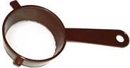 Kitchen strainer 9 cm with hooks and handle