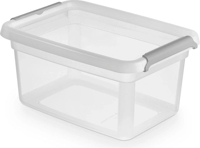 Basestore plastikinė dėžutė su dangteliu ir spaustukais 1,5 l