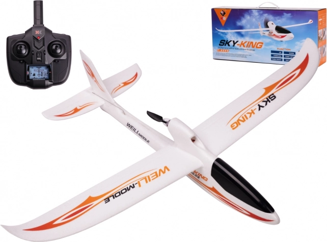 RC lėktuvas WLtoys Sky King F959S 2,4 GHz – oranžinis