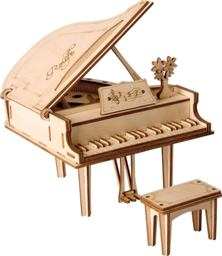 Robotime Rolife 3D medinės dėlionės Pianinas 74 dalys