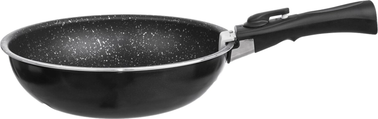 Wok shape for stir-fry and quick tossing