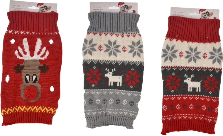 Christmas sweater for your pet 21 × 35 cm (3 variants)