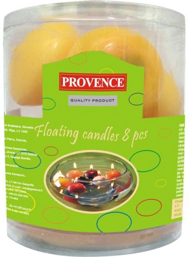 Floating candles yellow 8 pcs