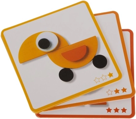 Assembling animals according to cards