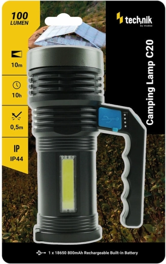Technik MT-C20 rankinis kempingo žibintuvėlis su dviguba šviesa (COB + CREE XPE) – 1 vnt.