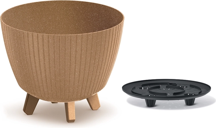 Gėlių vazonas Lamia Eco Wood 28,8 cm naturo