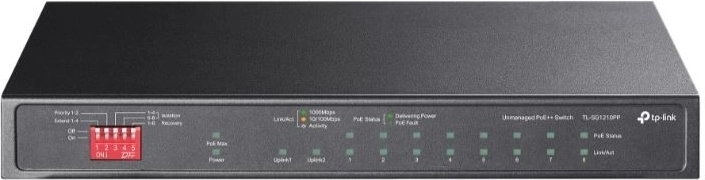 10× GE Switch with PoE+/PoE++