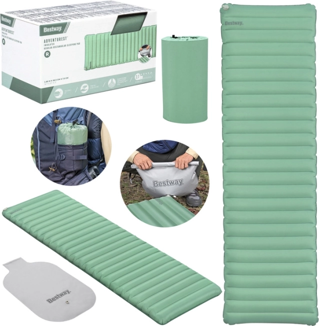 Pripučiamas kilimėlis Bestway AdventuRest 188 x 58,5 x 7,5 cm