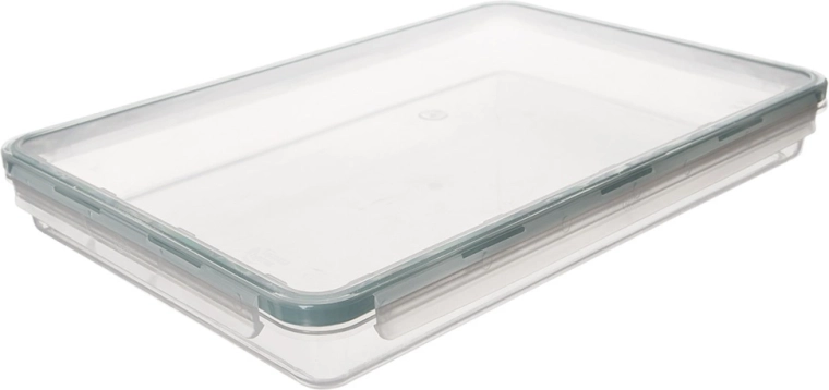 Low food storage box with lid and silicone seal 1.5 l
