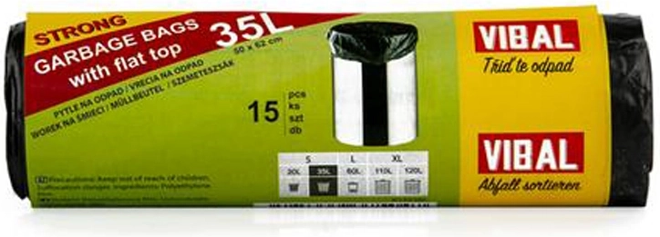 Garbage bags 35 l, 15 pcs