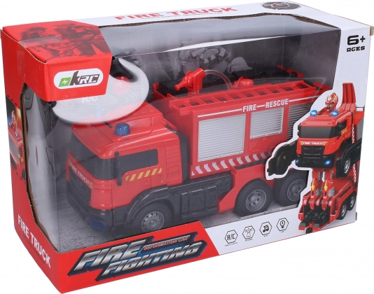 RC auto-robot firefighters 26 cm with water cannon and transformation