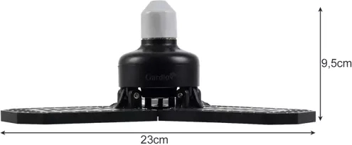 3 adjustable arms up to 90° and E27 base
