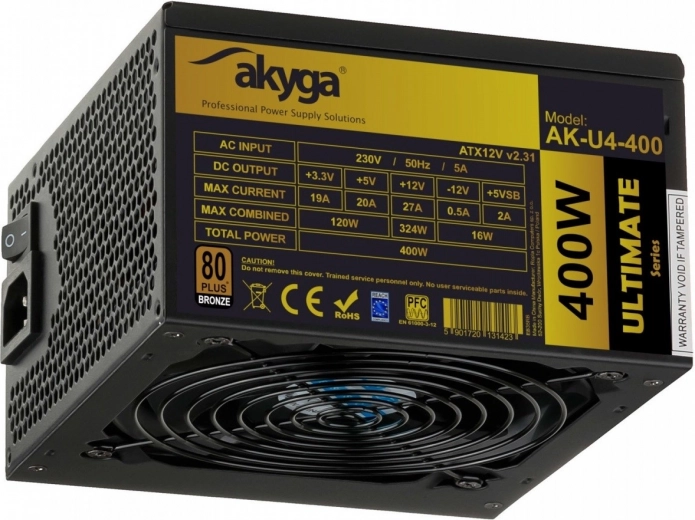 Power supply Akyga AK-U4-400 400W 80+ Bronze