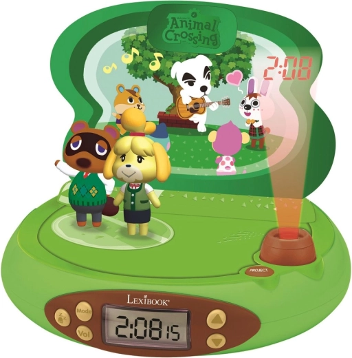 3D žadintuvas su projektoriumi ANIMAL CROSSING