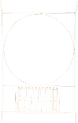 Plastic bathtub shelf