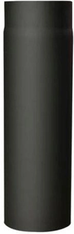 Flue pipe with opening 120 mm, length 250 mm, black