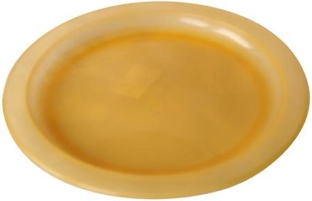 Shallow plastic plate 23 cm – color mix