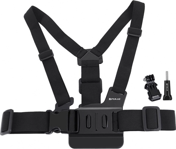 Adjustable Puluz Harness with J Hook for Sports Cameras