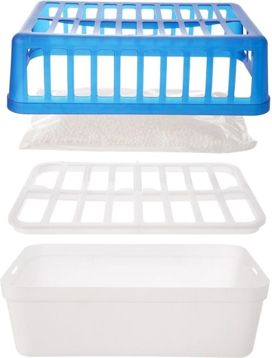 Pilna sistema su CaCl2 granulių užpildu