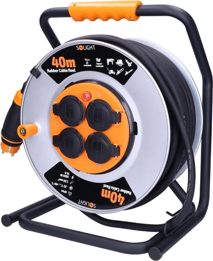 Rubber-neoprene 40 m cable and safety thermal fuse