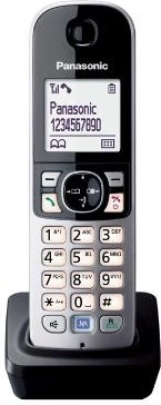 Papildomo belaidžio telefono „Panasonic“ rinkinys, juodas