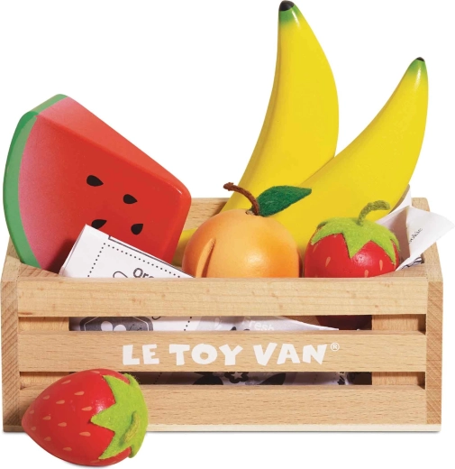 Mediniai vaisiai dėžutėje Le Toy Van