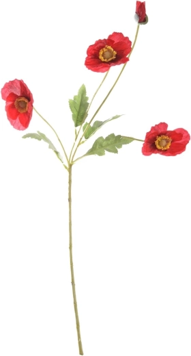 Artificial Red Corn Poppy 58 cm