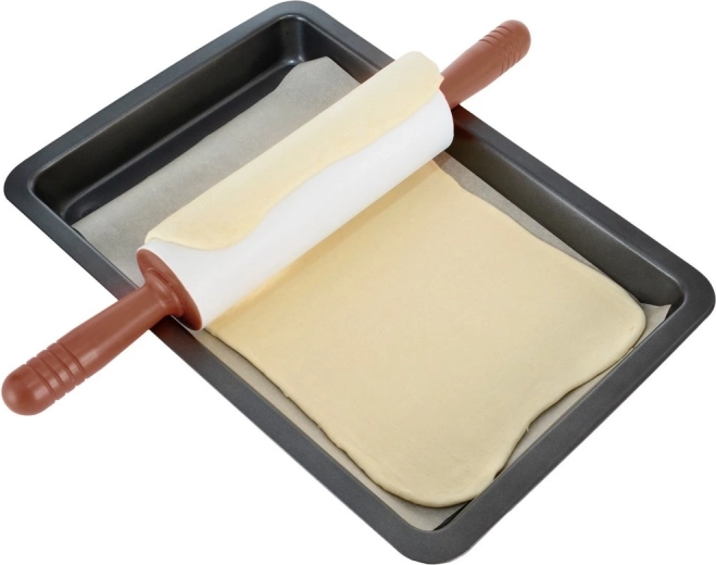 Tolygus tešlos iškočiojimas tiesiai skardoje