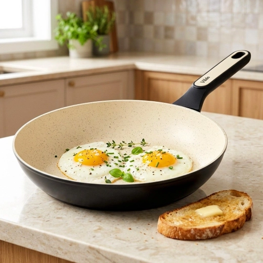 Non-stick granite surface for healthier cooking