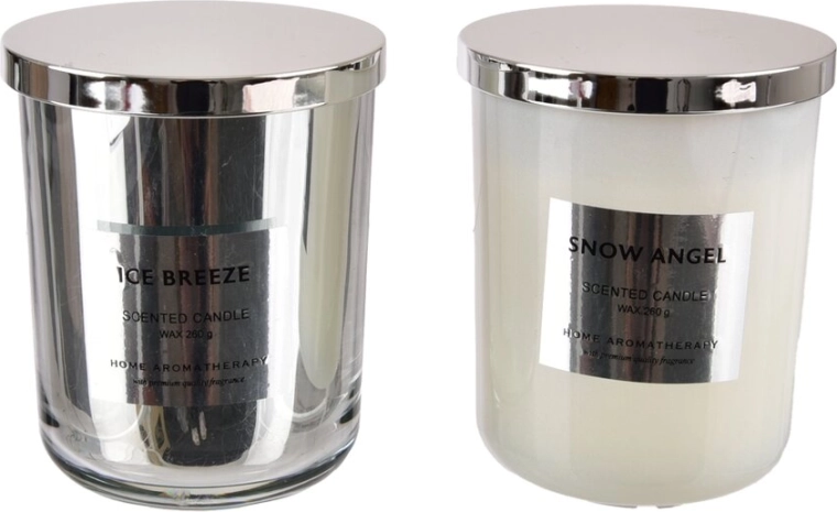 Christmas scented candle in glass 10 × 10 × 12 cm (mix variant)