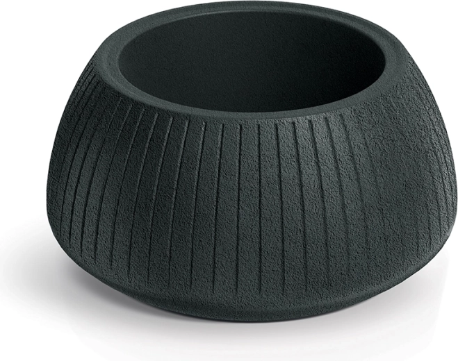 Gėlių vazonas Coro Bowl 40 cm tamsiai pilkas