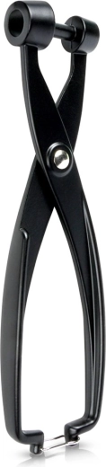 Vyšnių ir alyvuogių kauliukų išėmiklis, aliumininis, juodas, 19 cm