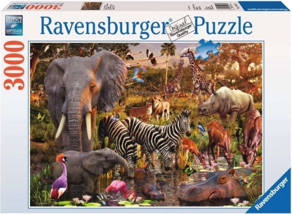 Ravensburger dėlionė „Afrikos gyvūnai“ 3000 vnt.
