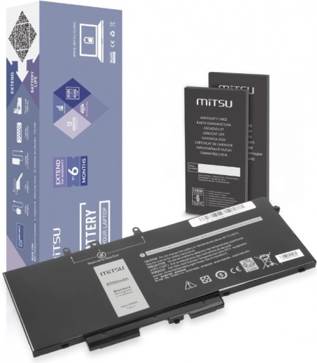 MITSU Battery for Dell Latitude and Precision 8500 mAh 64.6 Wh