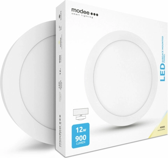 Apvalus LED skydelis Modee Smart Lighting 12 W, neutrali balta