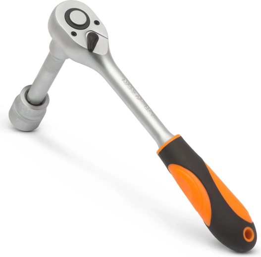 Ratchet with a comfortable rubberized handle