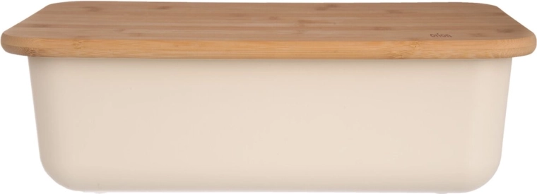 Duoninė iš plastiko ir bambuko, smėlio spalvos, 40 × 23 × 13 cm