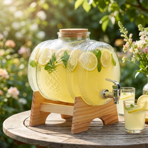 Medinis stovas ir kamštinis dangtelis